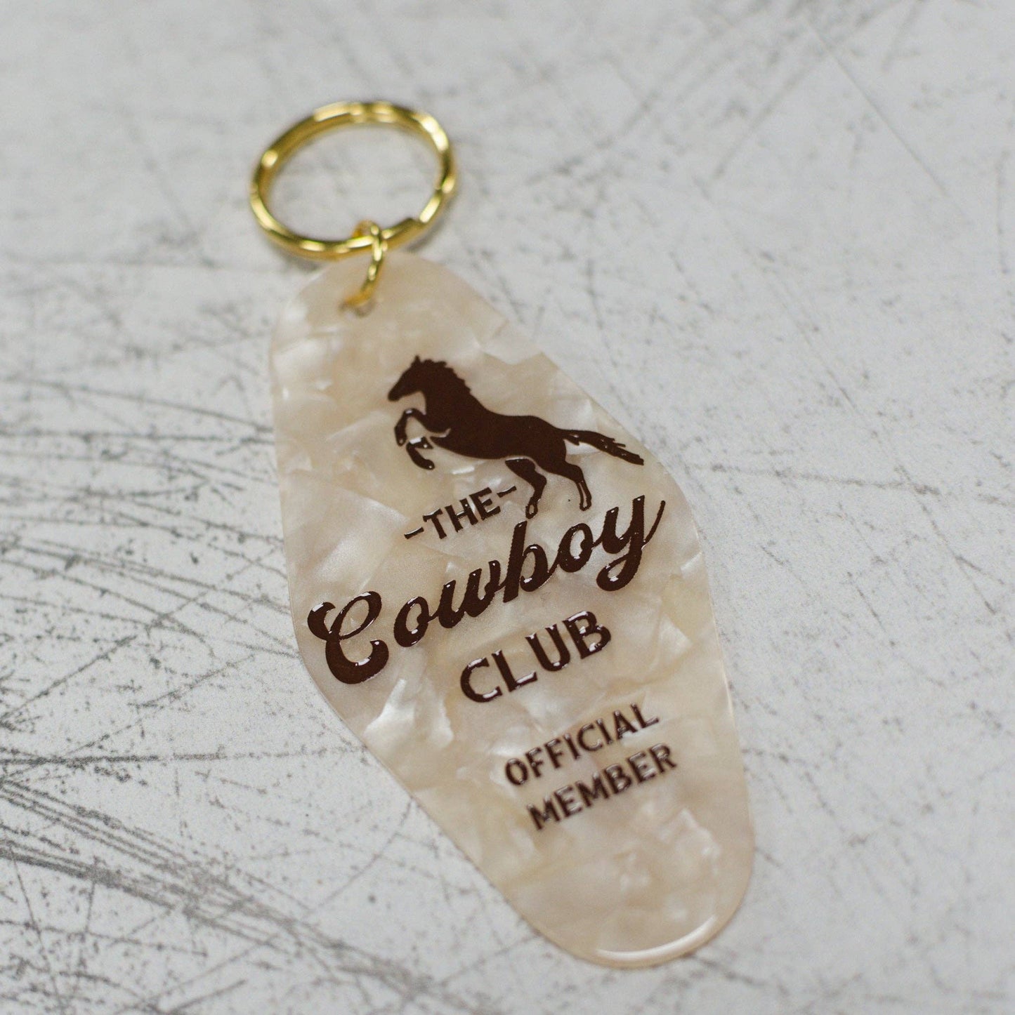 The Cowboy Club Motel Keychain