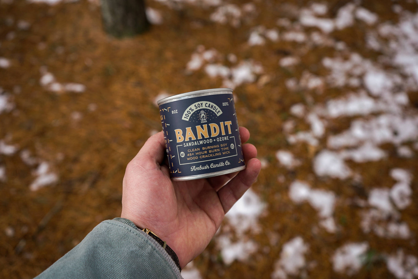 Bandit | Sandalwood + Ozone 8oz Soy Candle