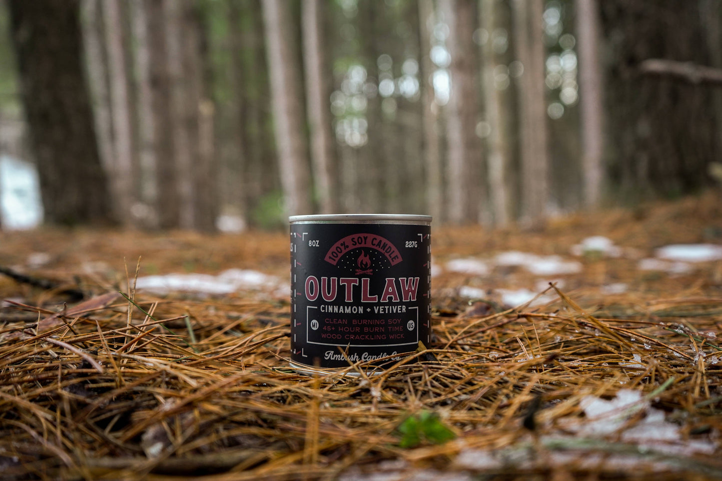 Outlaw | Cinnamon + Vetiver 8oz Soy Candle