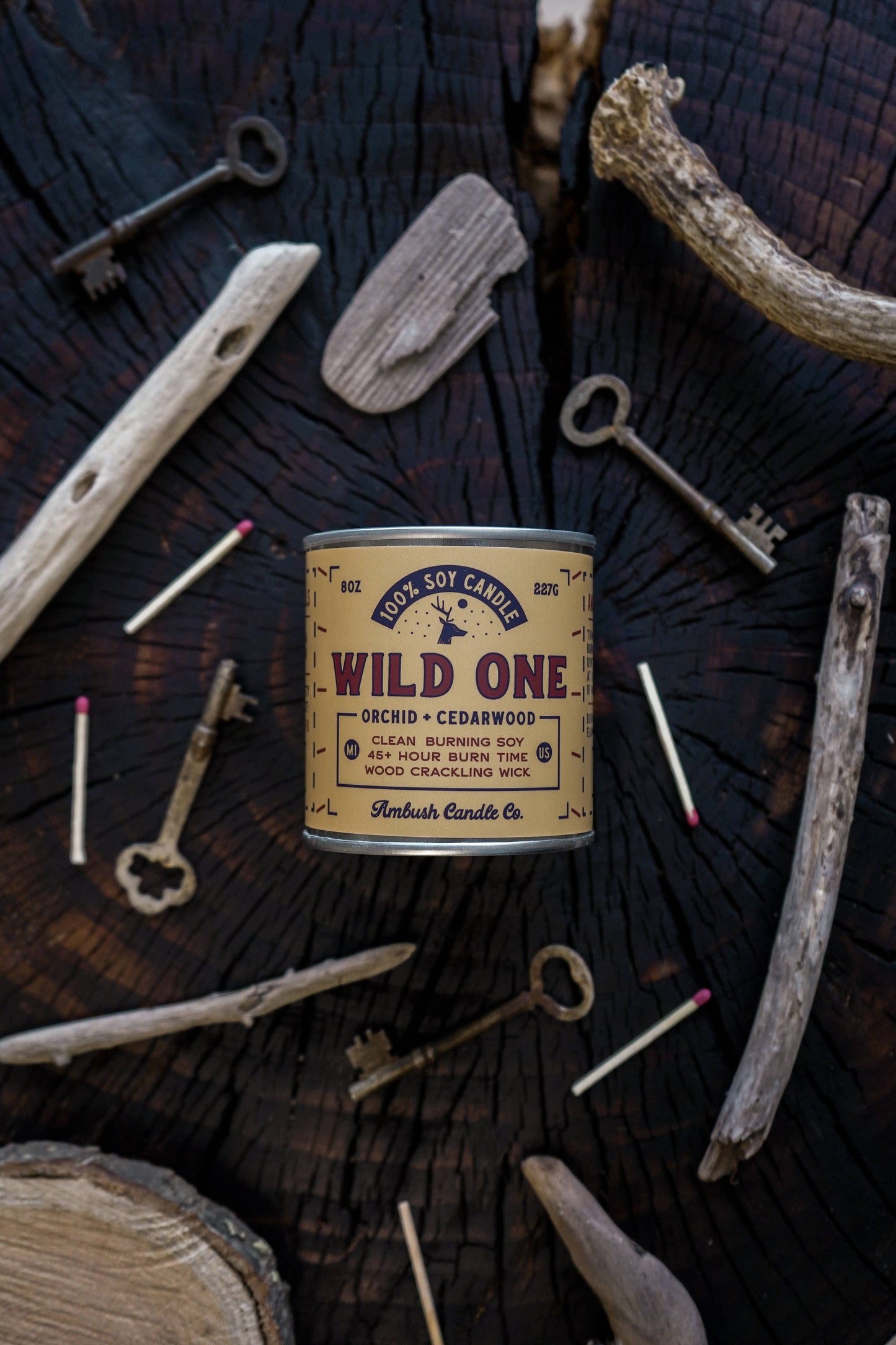 Wild One | Orchid + Cedarwood 8oz Soy Candle