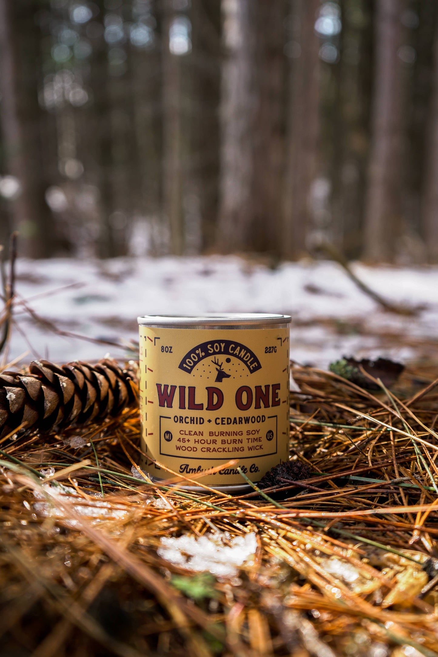 Wild One | Orchid + Cedarwood 8oz Soy Candle