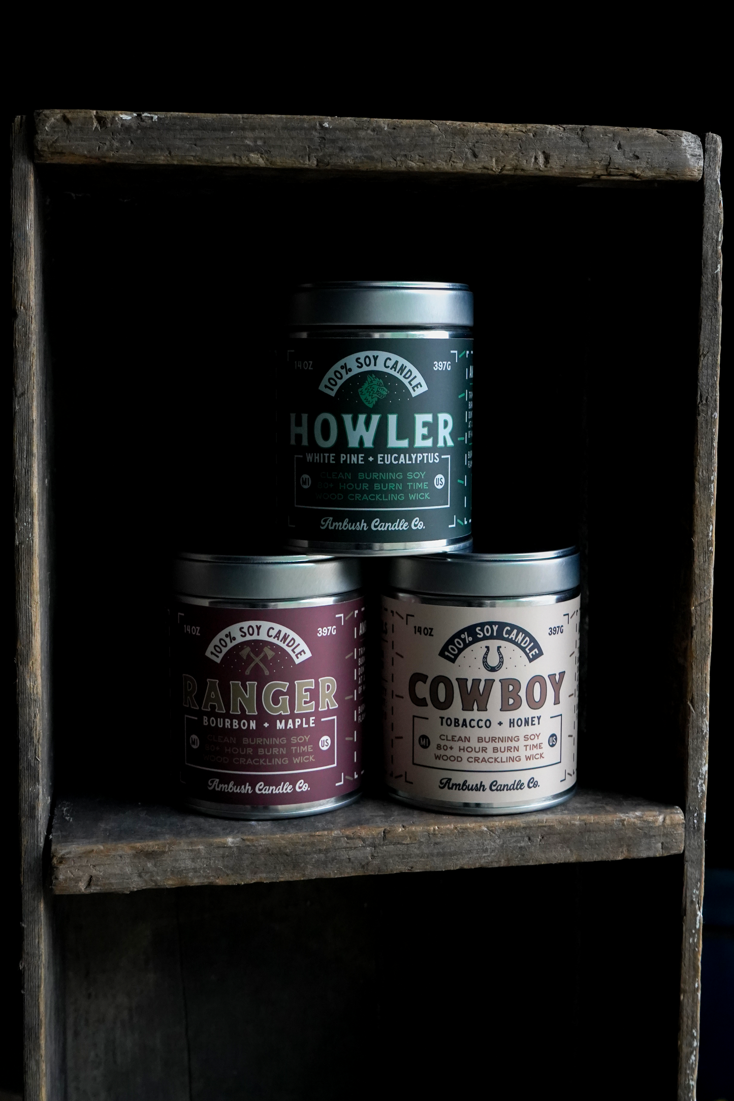 Cowboy | Tobacco + Honey 14oz Soy Candle