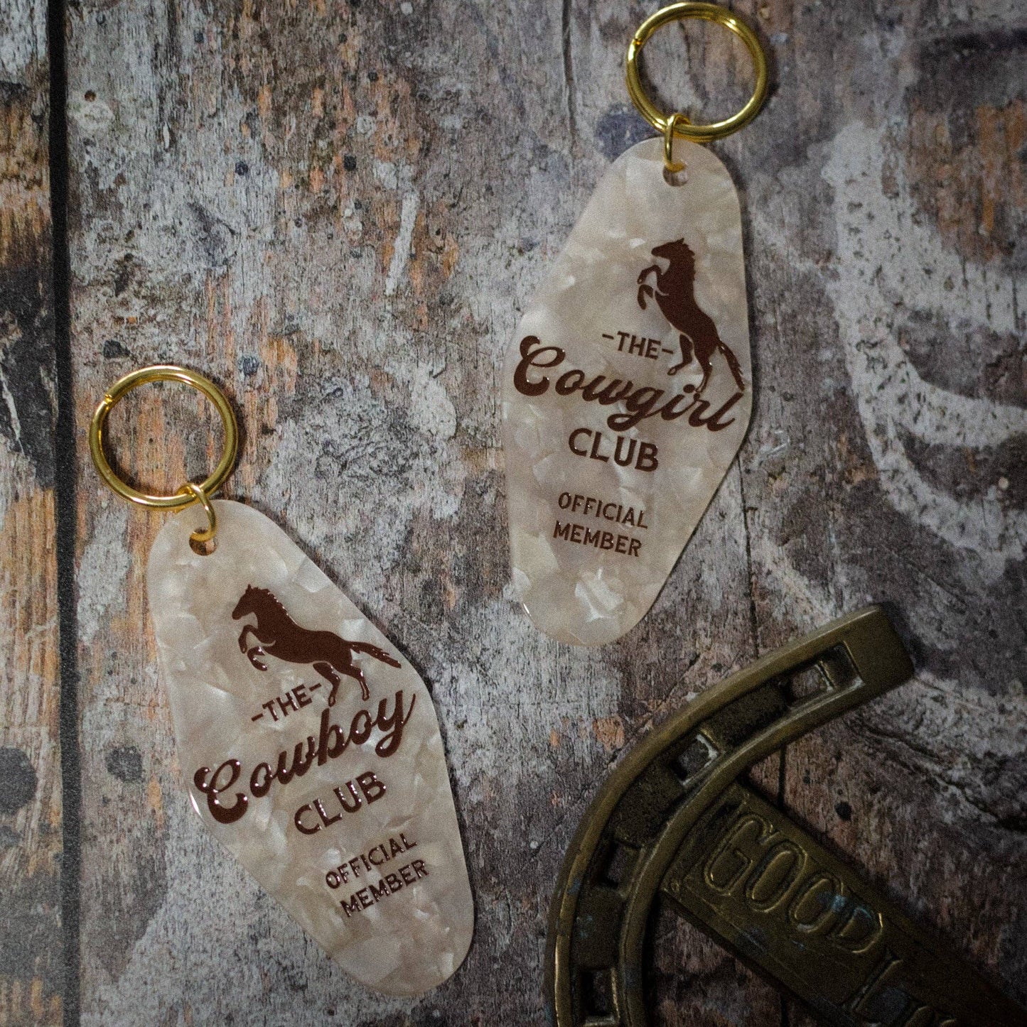 The Cowboy Club Motel Keychain