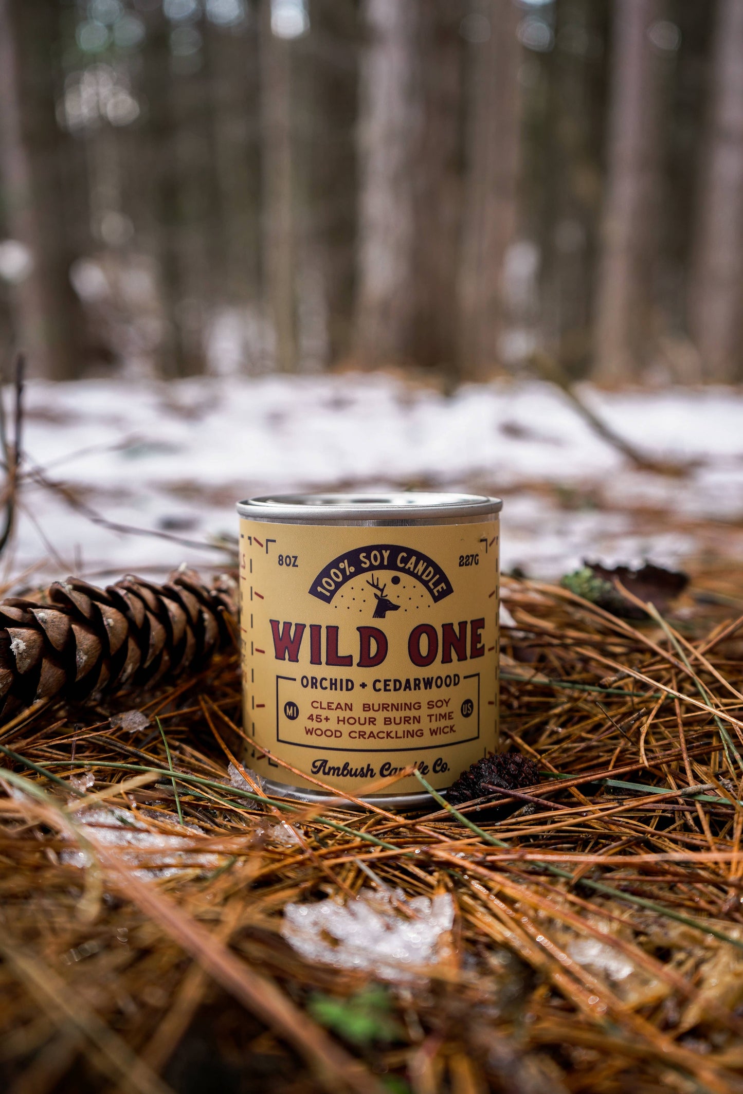 Wild One | Orchid + Cedarwood 8oz Soy Candle