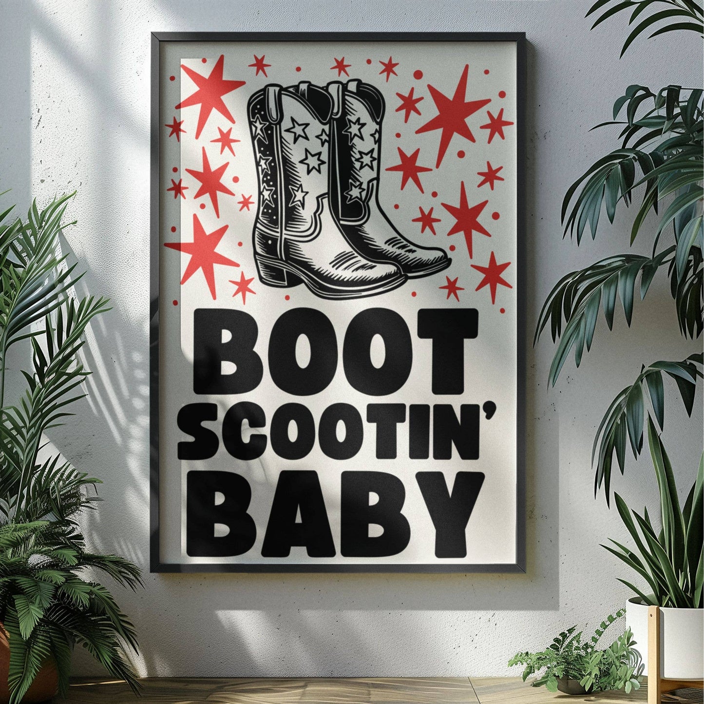 Boot Scootin’ baby print: A4