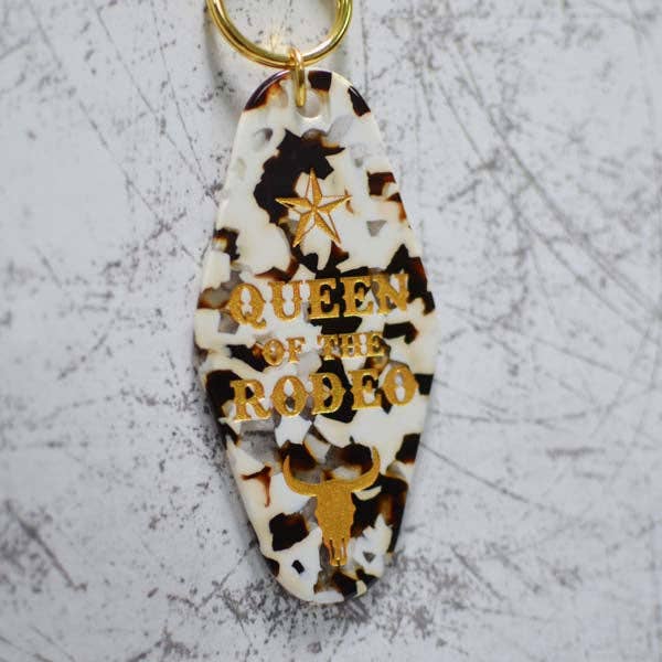 Queen Of The Rodeo Motel Keychain