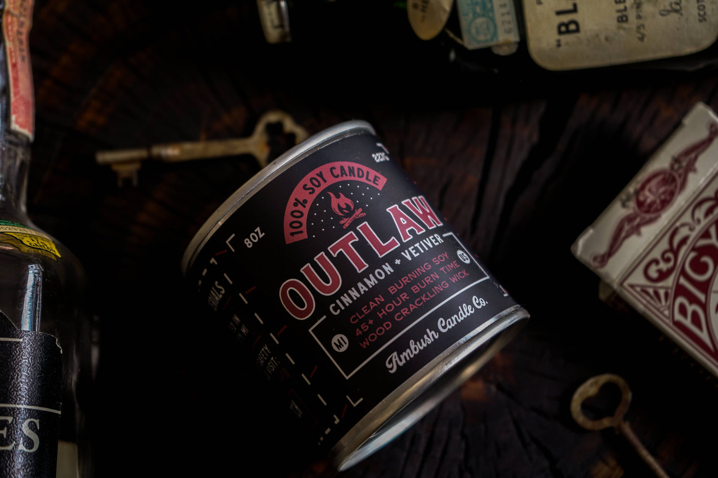 Outlaw | Cinnamon + Vetiver 8oz Soy Candle