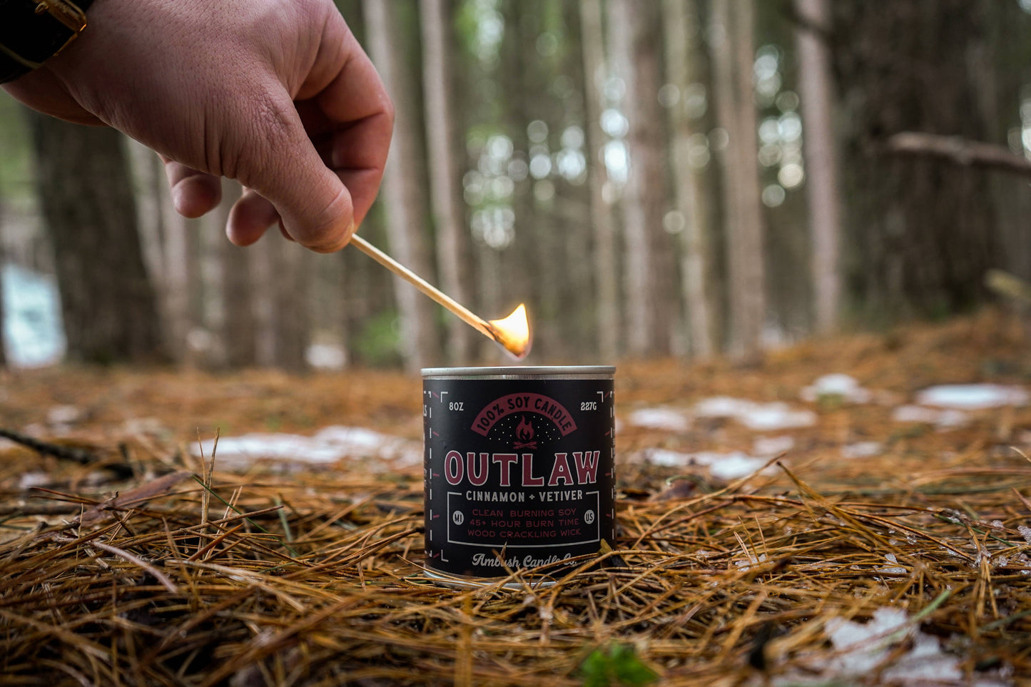 Outlaw | Cinnamon + Vetiver 8oz Soy Candle