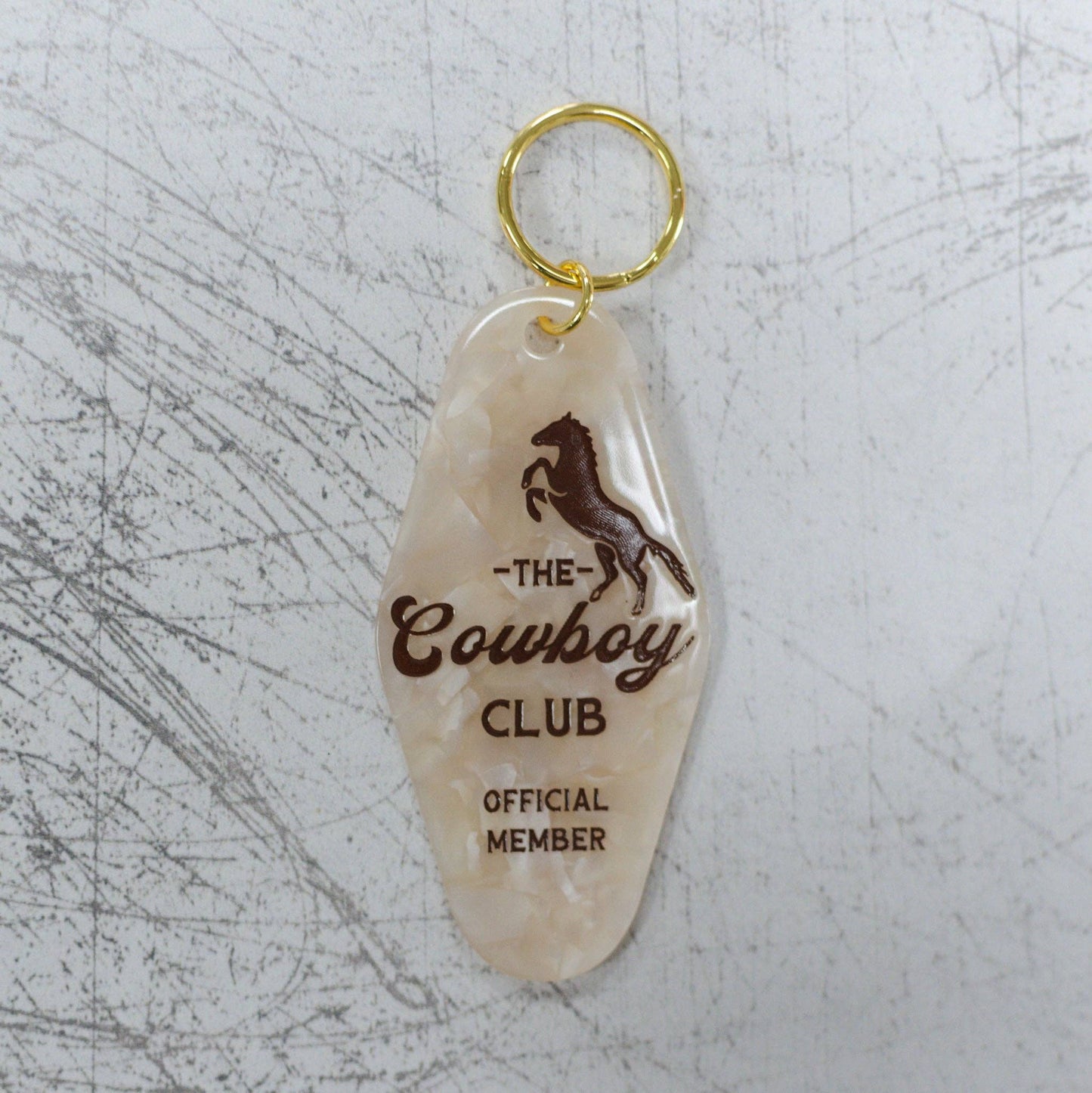 The Cowboy Club Motel Keychain