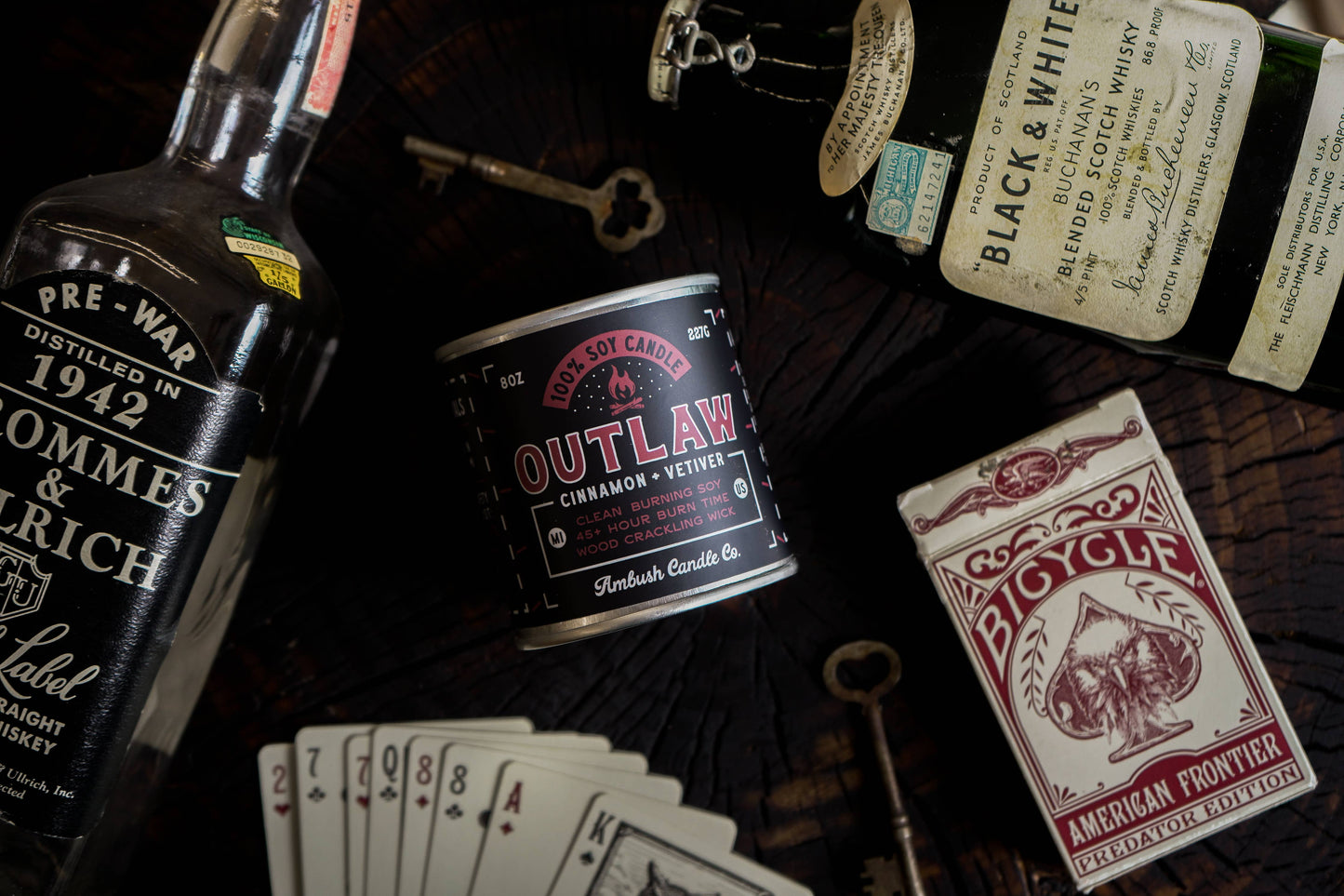 Outlaw | Cinnamon + Vetiver 8oz Soy Candle