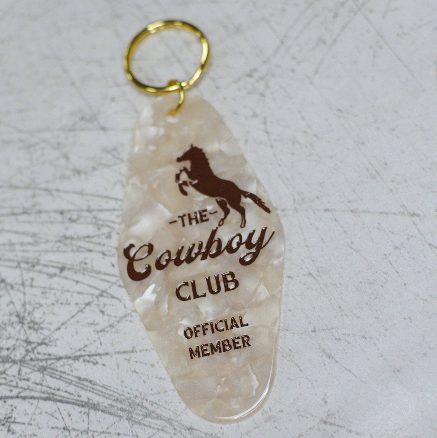 The Cowboy Club Motel Keychain