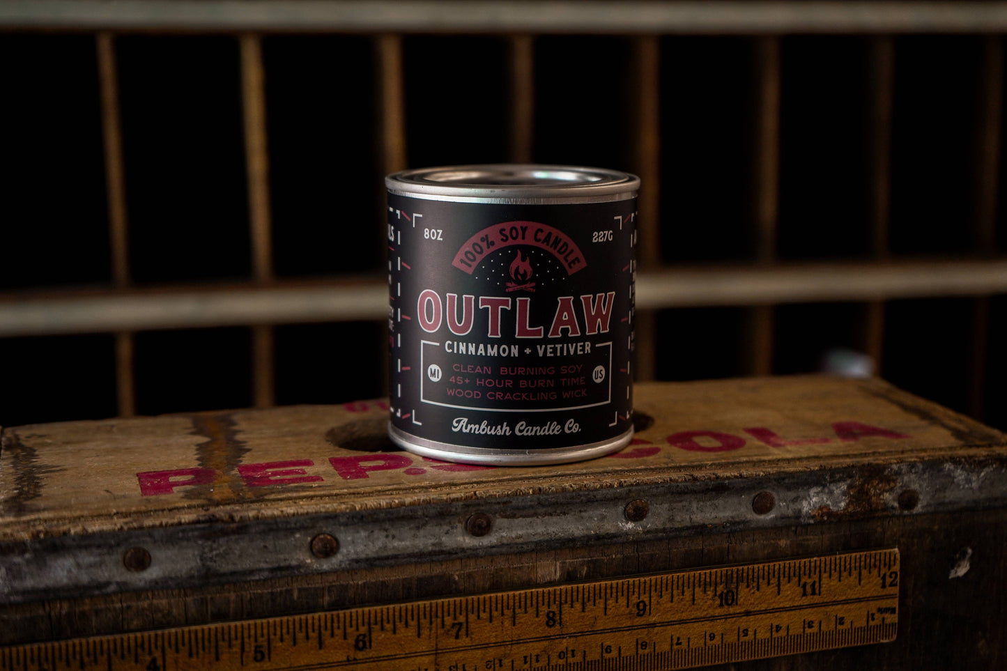 Outlaw | Cinnamon + Vetiver 8oz Soy Candle