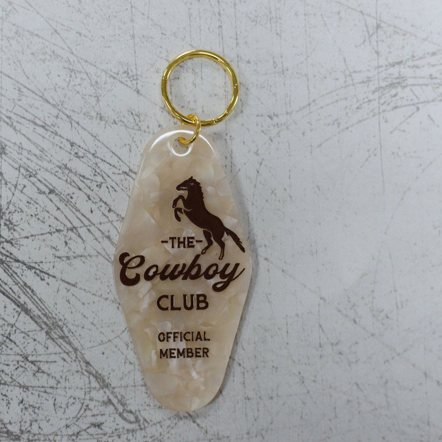 The Cowboy Club Motel Keychain